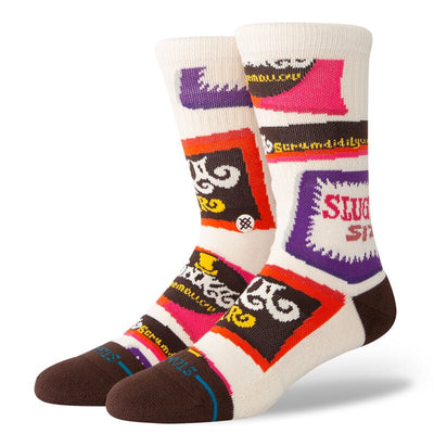 Stance Willy Wonka by Jay Howell Crew Socks - Wonka Bars Brown