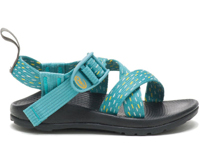 Chaco Z/1 Ecotread Sandals for Kids Clip Aqua #color_clip-aqua