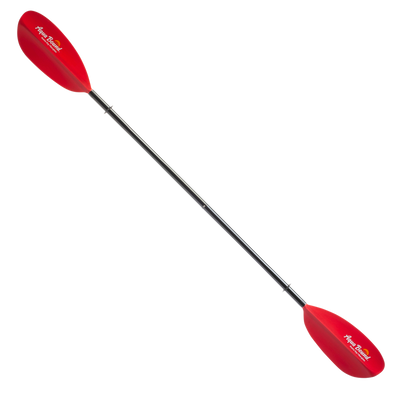 Aqua-Bound Tech Manta Ray Fiberglass 2-Piece Snap-Button Kayak Paddle Sunset Red