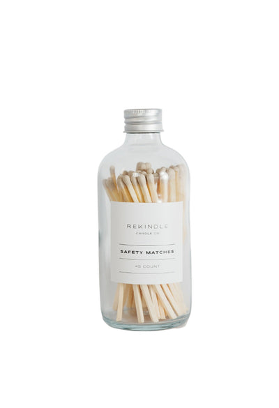 Rekindle Candle Co 4 in Candle Safety Matches White