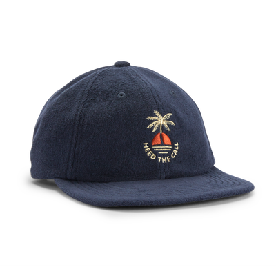 Howler Brothers Strapback Hat for Men (Past Season) Sunset Palm : Navy