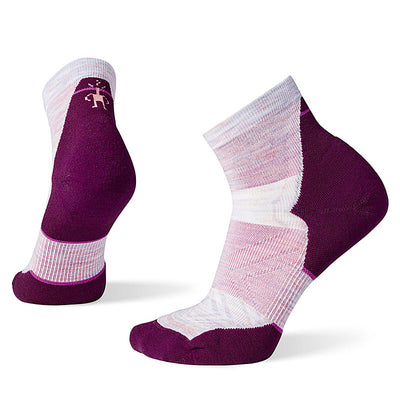 Smartwool Run Targeted Cushion Ankle Socks for Women Purple Eclipse #color_purple-eclipse
