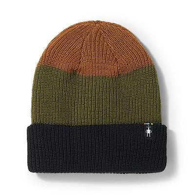 Smartwool Cantar Colorblock Beanie Winter Moss #color_winter-moss