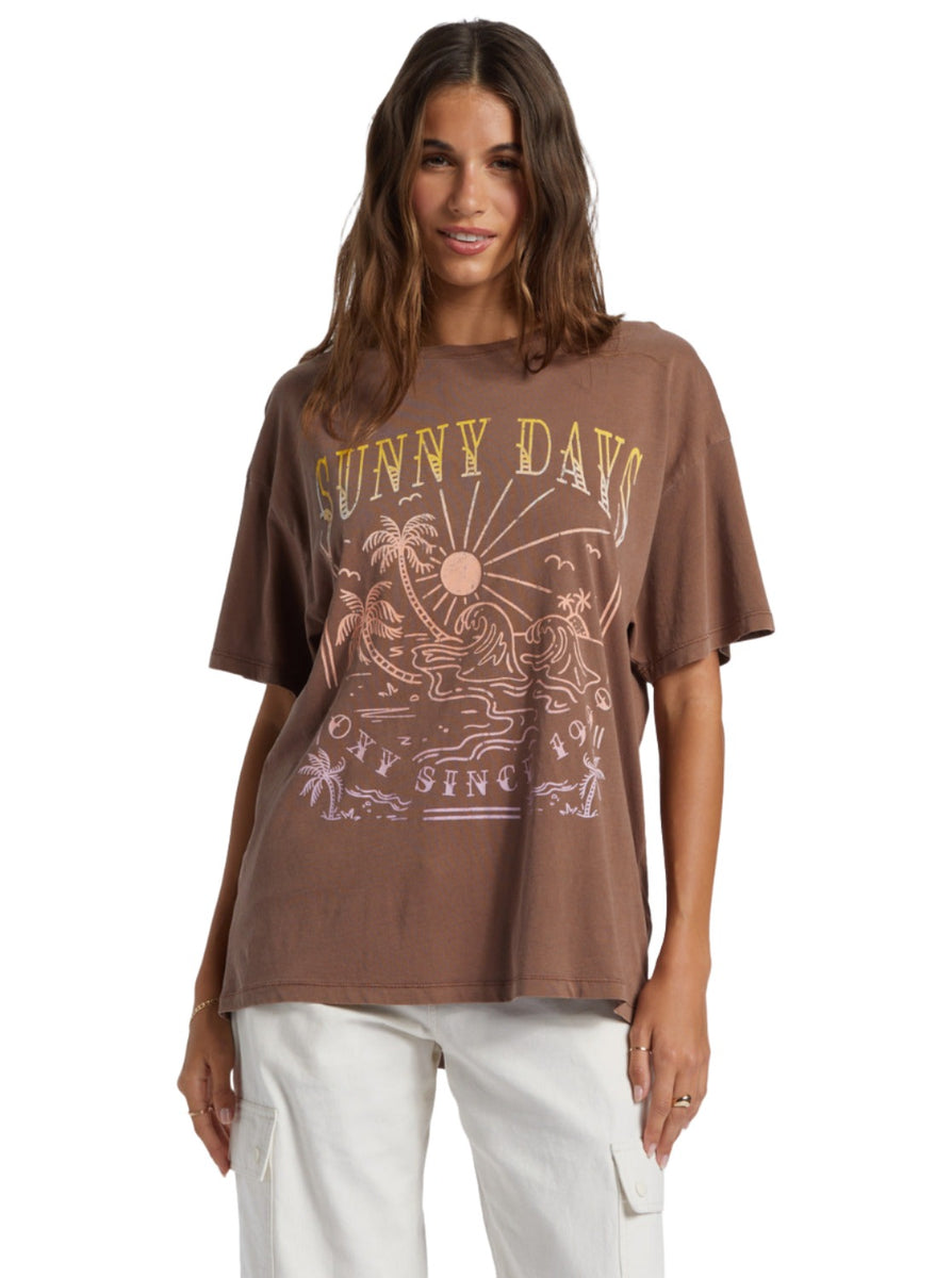 Sunny Days Boyfriend TShirt for Women HalfMoon Outfitters