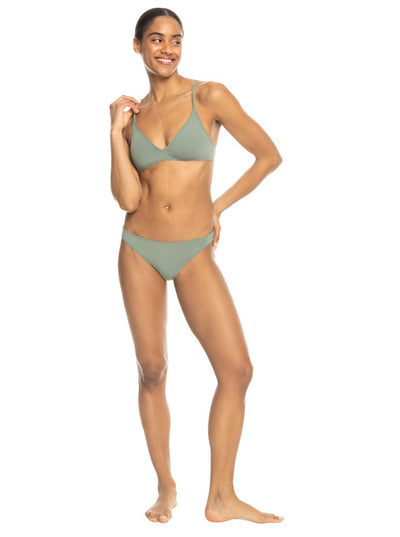 Roxy Beach Classics Moderate Bikini Bottoms Agave Green
