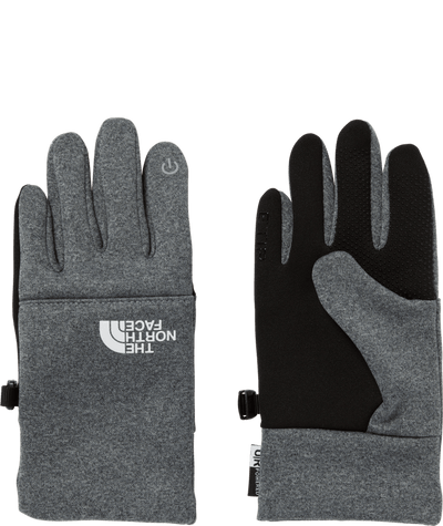 The North Face Recycled Etip Gloves for Kids TNF Medium Grey Heather #color_tnf-medium-grey-heather