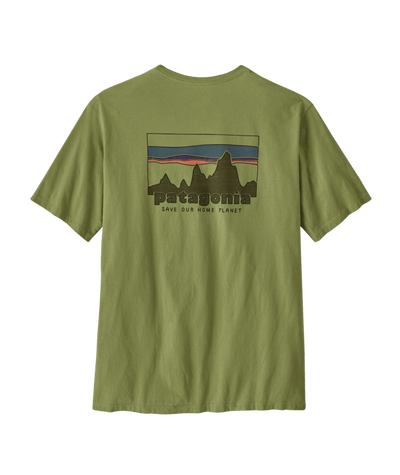 Patagonia '73 Skyline Organic T-Shirt for Men Buckhorn Green