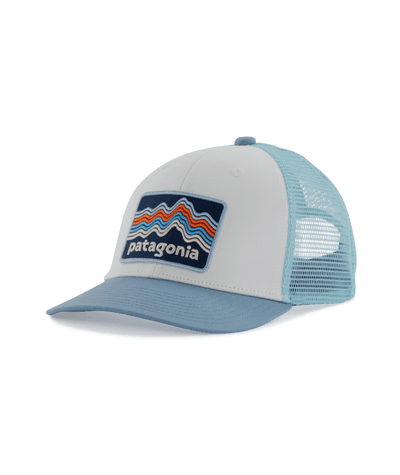 Patagonia Trucker Hat for Kids Ridge Rise Stripe: Light Plume Grey