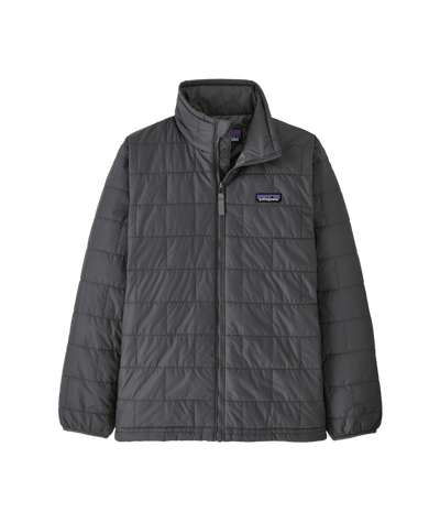 Patagonia Nano Puff Brick Quilted Jacket for Kids' (Past Season) Forge Grey w/Noble Grey