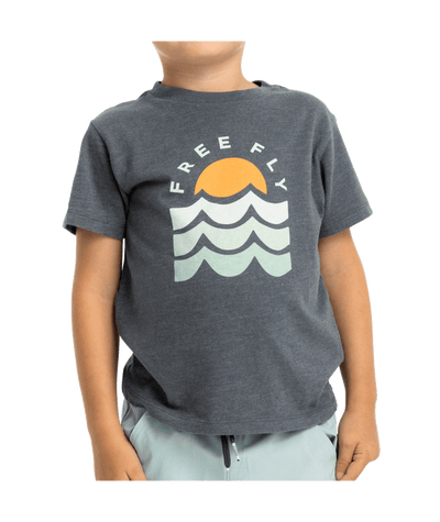 Free Fly Apparel Perfect Day Tee for Toddlers Heather Storm Cloud #color_heather-storm-cloud