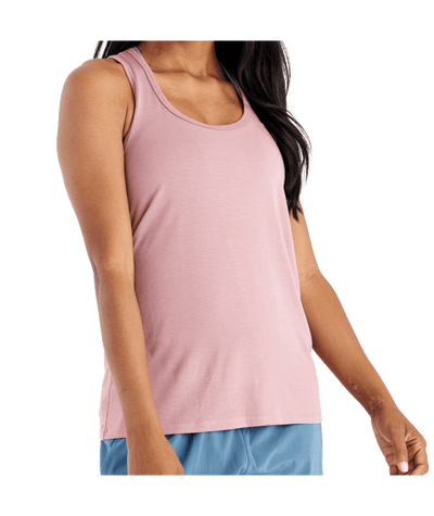 Free Fly Apparel Bamboo Motion Racerback Tank for Women (FINAL SALE) Ash Rose