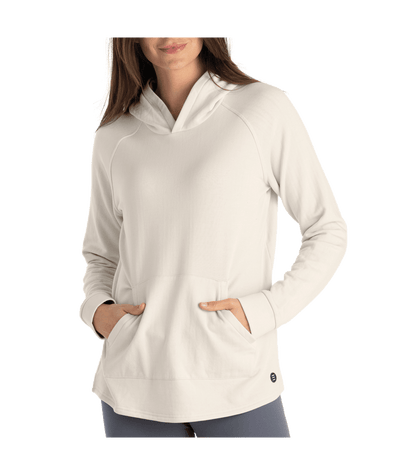 Free Fly Bamboo Lightweight Fleece Hoodie for Women Stone #color_stone