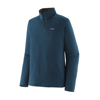 Patagonia R1 Daily Zip-Neck Pullover for Men Lagom Blue - Tidepool Blue X-Dye