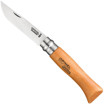 No.08 Carbon Steel Folding Knife Beech