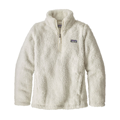 Patagonia Los Gatos 1/4 Zip Fleece Pullover for Girls (Past Season) Birch White