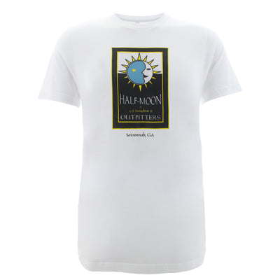 Half-Moon Outfitters Turn90- SAVANNAH ORIGINAL LOGO Short Sleeve T-Shirt White