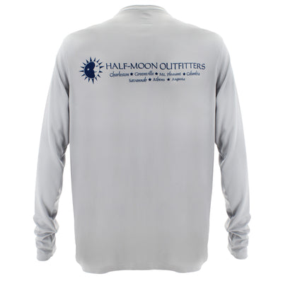 Half-Moon Outfitters Vapor Sun Protection Long Sleeve T-Shirt Athletic Grey