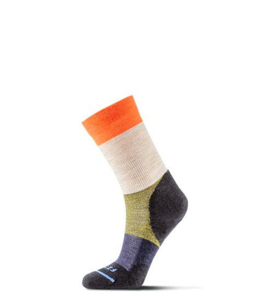 Fits Socks  Light Hiker(Stratum) Crew Socks Tiger Lily #color_tiger-lily