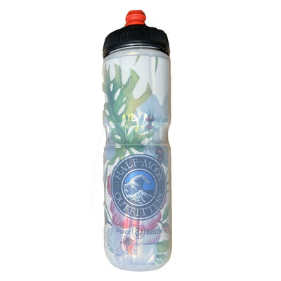 Polar Bottle Half-Moon Outfitters Breakaway Insulated 24 oz Floral with Half-Moon Wave Logo