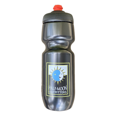 Polar Bottle Half-Moon Outfitters Breakaway 24 oz Charcoal Gray with Half-Moon Original Logo