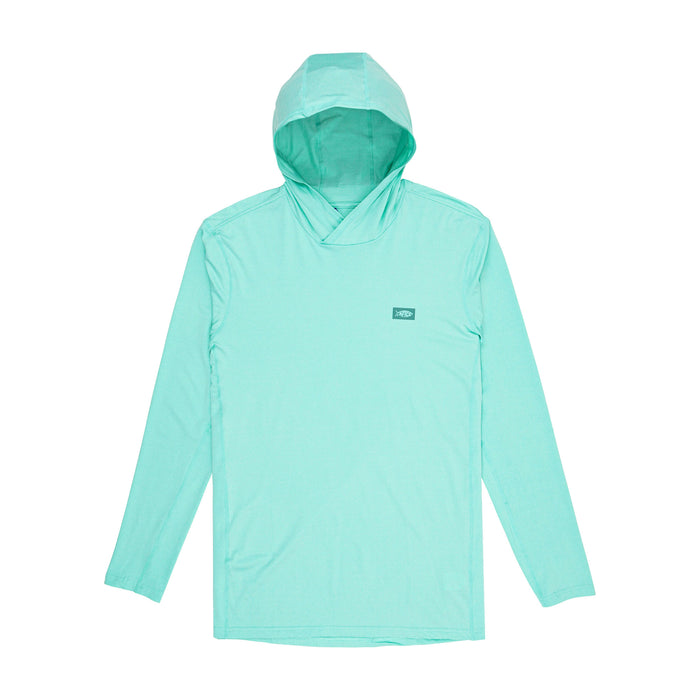 Air O Mesh Hooded Fishing Shirt | AFTCO / Ocean Wave Heather / S