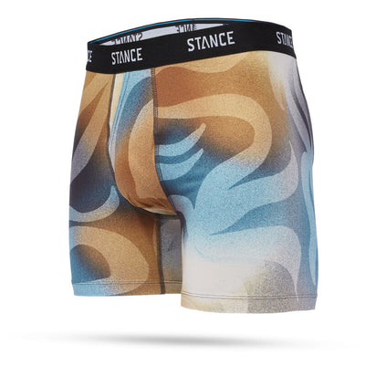 Stance Poly Boxer Brief for Men Wavy Palms-Peach