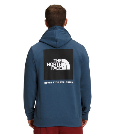 The North Face TNF Box NSE Pullover Hoodie for Men (Past Season) Shady Blue/TNF Black 