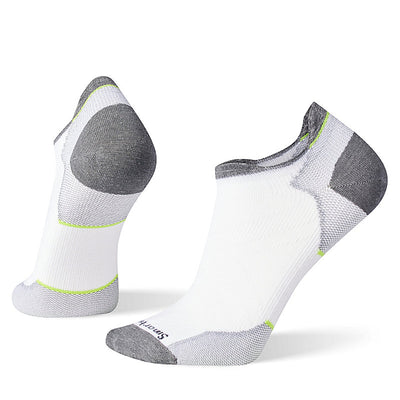 Smartwool Run Zero Cushion Low Ankle Socks for Men White 