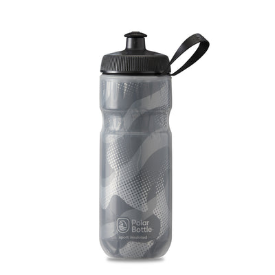 Polar Bottle Sport Insulated 24 Oz, Contender Charcoal/Silver