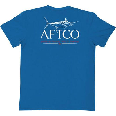 AFTCO Starlight Short Sleeve for Men (Past Season) Nautical Blue