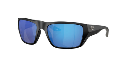 Costa Del Mar Finlet Sunglasses Matte Black | Blue Mirror