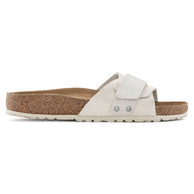 Birkenstock Oita Suede Leather Sandals for Women (Narrow) Antique White