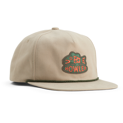 Howler Brothers Unstructured Snapback for Men Something Fishy : Khaki