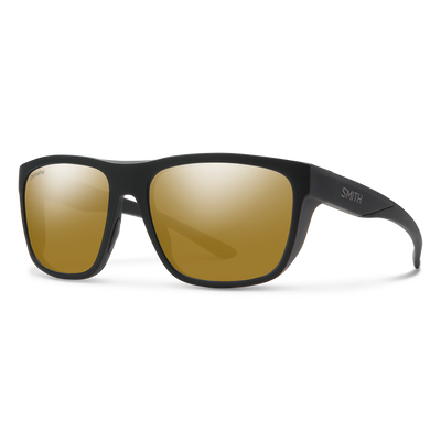 Smith Barra Sunglasses Matte Black + ChromaPop Polarized Bronze Mirror Lens 