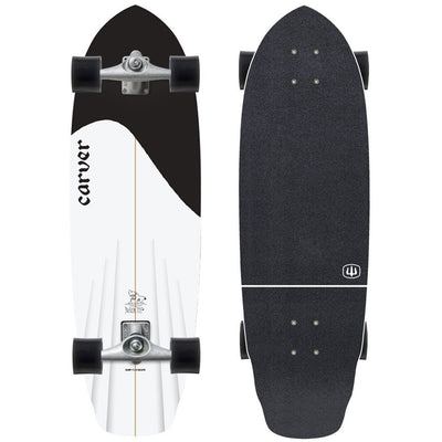 Carver CX 32.5'' Black Tip Surfskate Complete V4 Black Tip