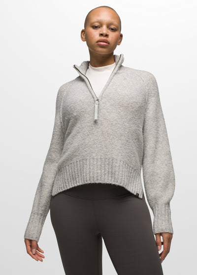 Prana Blazing Star Sweater for Women Heather Grey #color_heather-grey