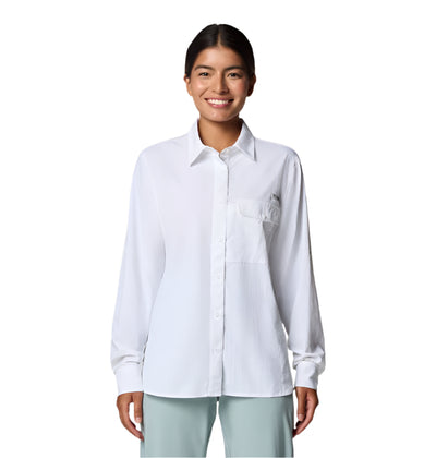 Columbia Women's PFG Wild Cast Long Sleeve Shirt White for women