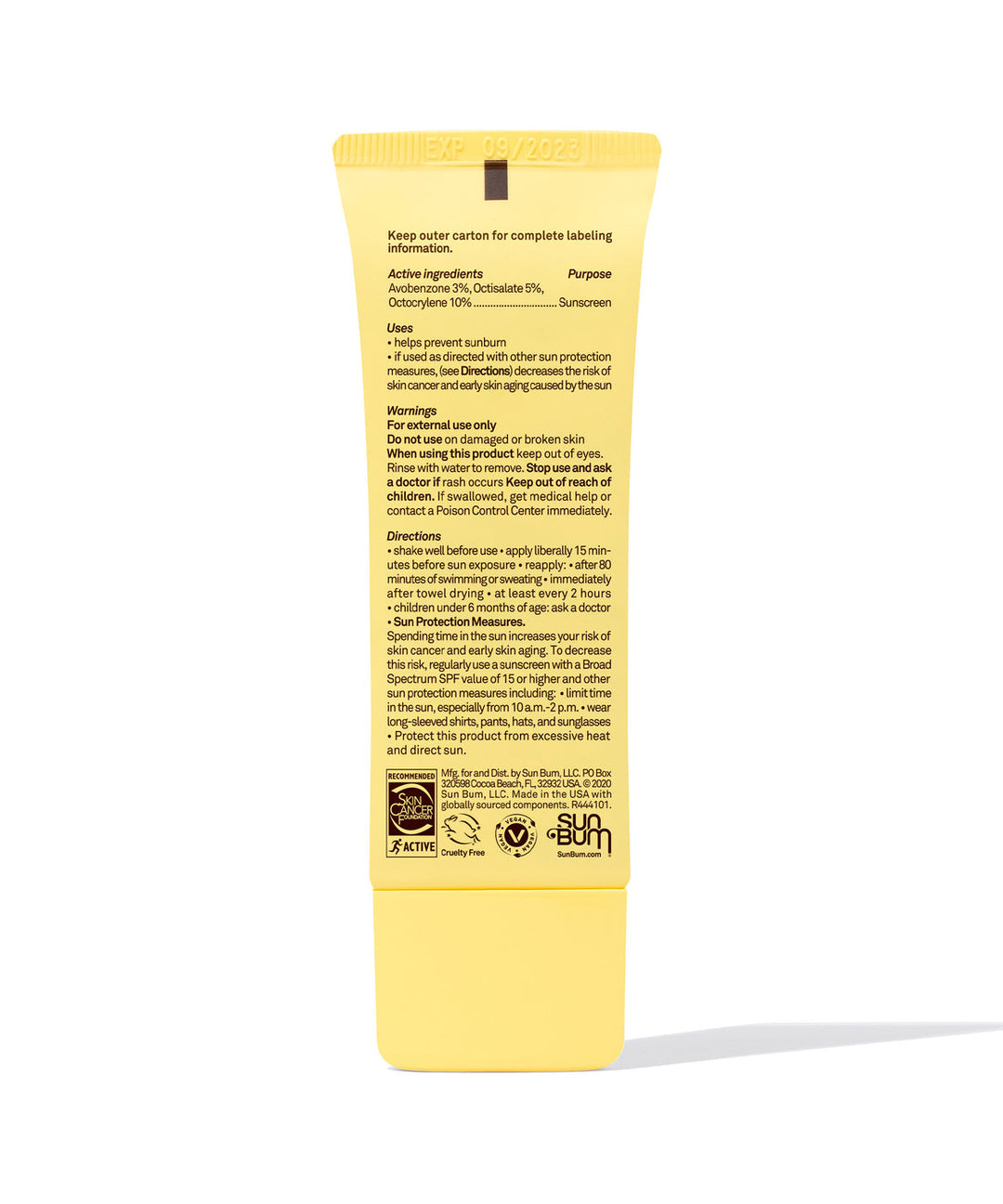 Sun Bum Original Glow SPF 30 Sunscreen Face Lotion – Half-Moon