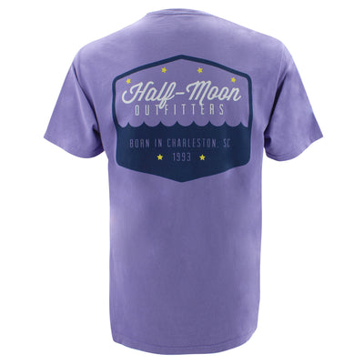 Half-Moon Outfitters Badge Logo Short Sleeve Pocket T-Shirt Lavender #color_lavender