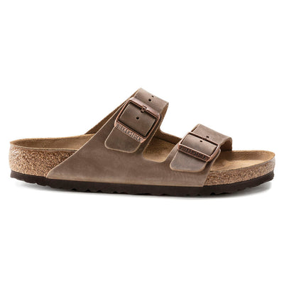 Birkenstock Arizona Oiled Leather Sandals for Women (Narrow) Tobacco Brown