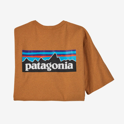 Patagonia P-6 Logo Responsibili-Tee for Men (Past Season) Cloudberry Orange