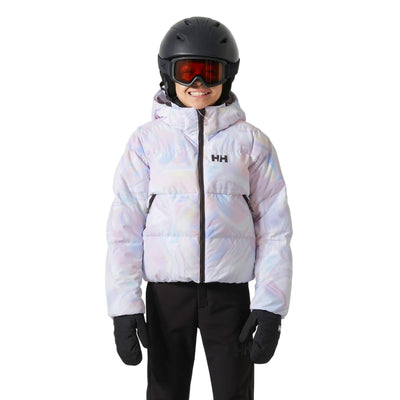 Helly Hansen Nora Short Puffy Ski Jacket for Juniors Reflections
