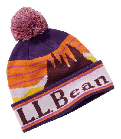 L.L.Bean Pom Hat for Kids Lavender Ice