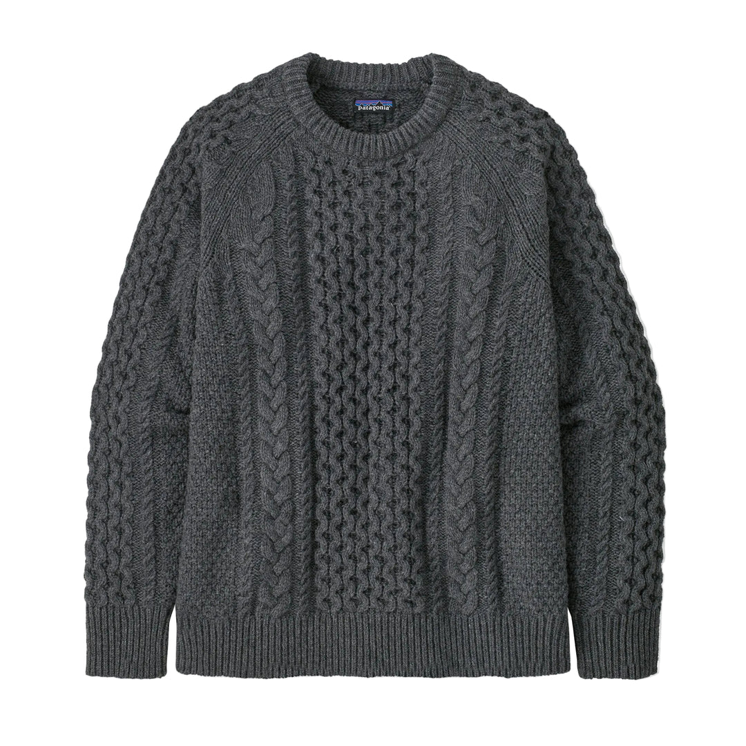 Patagonia Recycled Wool-Blend Cable Knit Crewneck Sweater for Men 