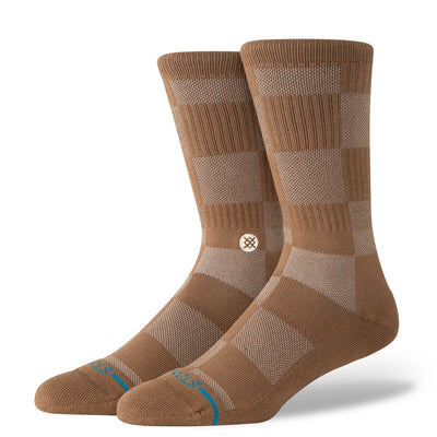 Stance Down and Out Crew Socks Brown