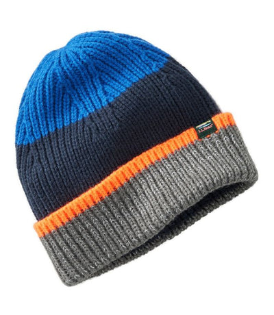 L.L.Bean Striped L.L.Beanie for Kids Deep Sapphire | Indigo Ink