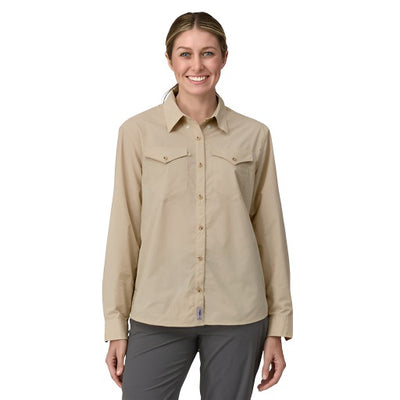 Patagonia Long-Sleeved Sun Stretch Shirt for Women Pumice