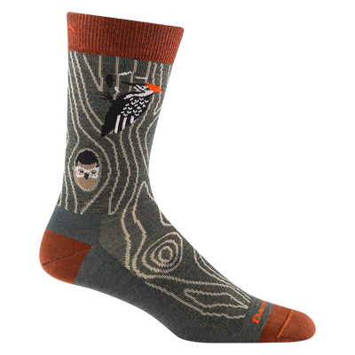 Darn Tough Woody Crew Lightweight Lifestyle Socks for Men Forest