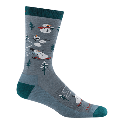 Darn Tough Sled Head Crew Lightweight Lifestyle Socks for Men Frosty