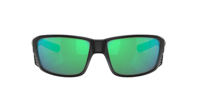 Costa Del Mar Tuna Alley Pro Sunglasses Matte Black - Green Mirror 580G